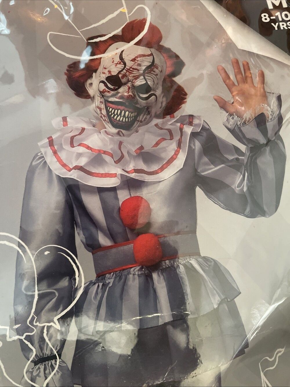 Boy Scary Clown Costume, Scary Halloween Costume Kids, Killer Clown Outfit
